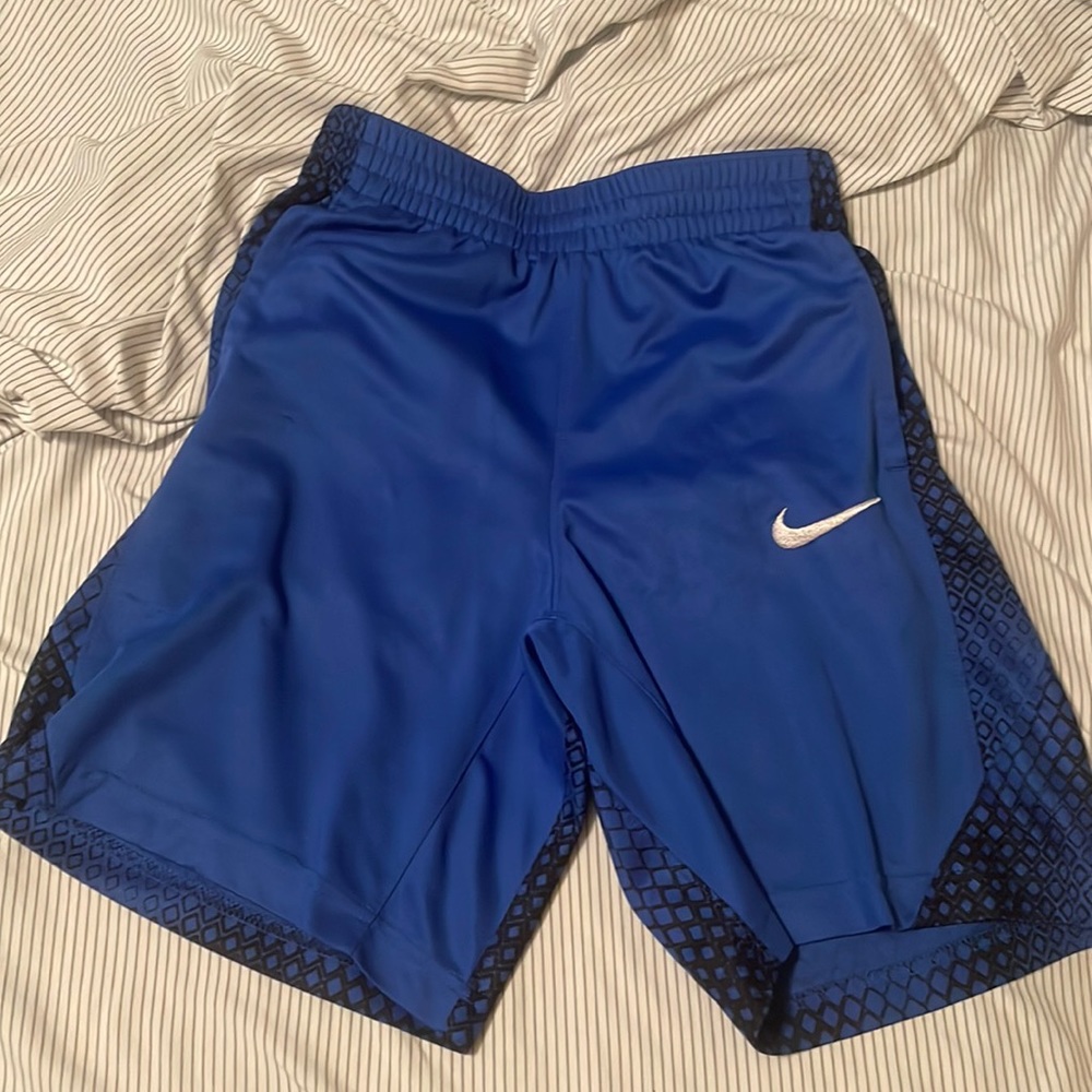 Blue Nike shorts